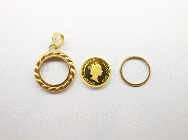 24金18金コインペンダント お修理／修理事例／ジュエリーの修理
